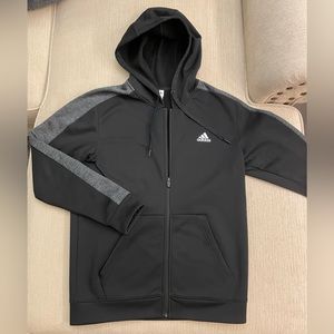 Like-New Nike Full-Zip Jacket. Size is Medium. Color is Black w/ Gray.